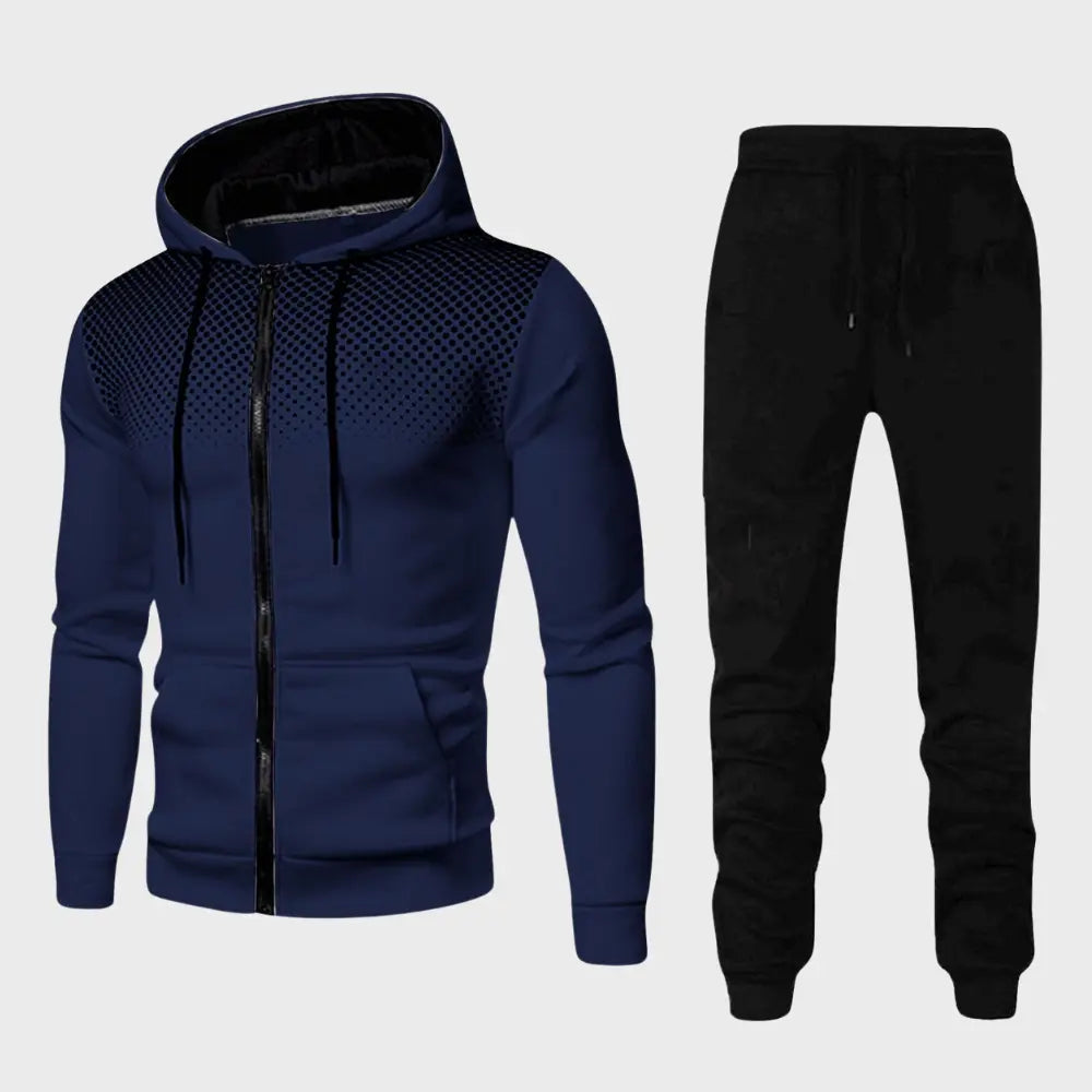 Herrer Treningssett med Hettegenser og Joggebukser 6