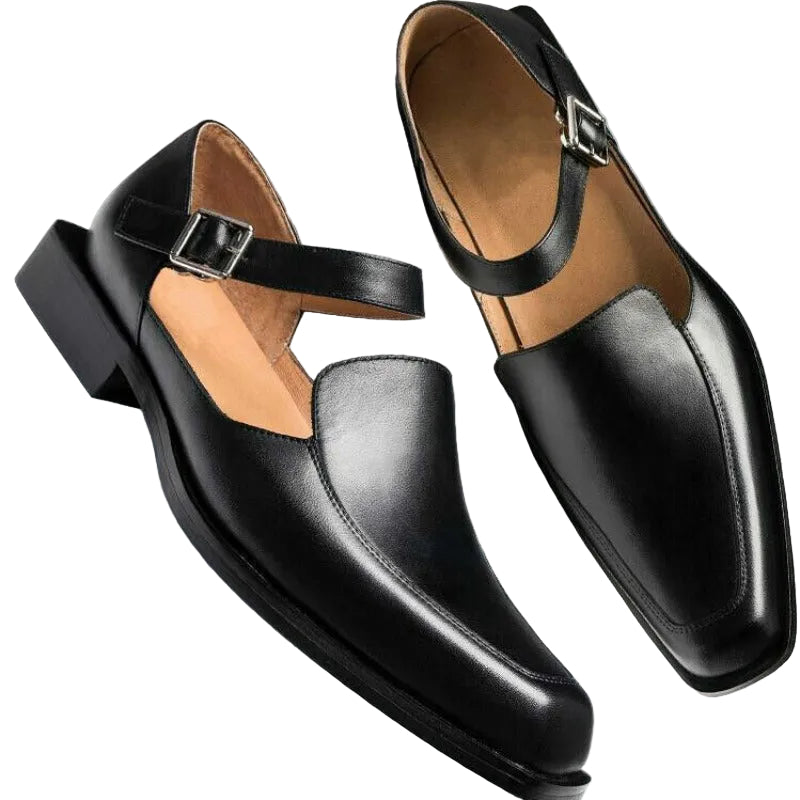 Herresandaler med Firkantet Såle og Lukkede Tær 0