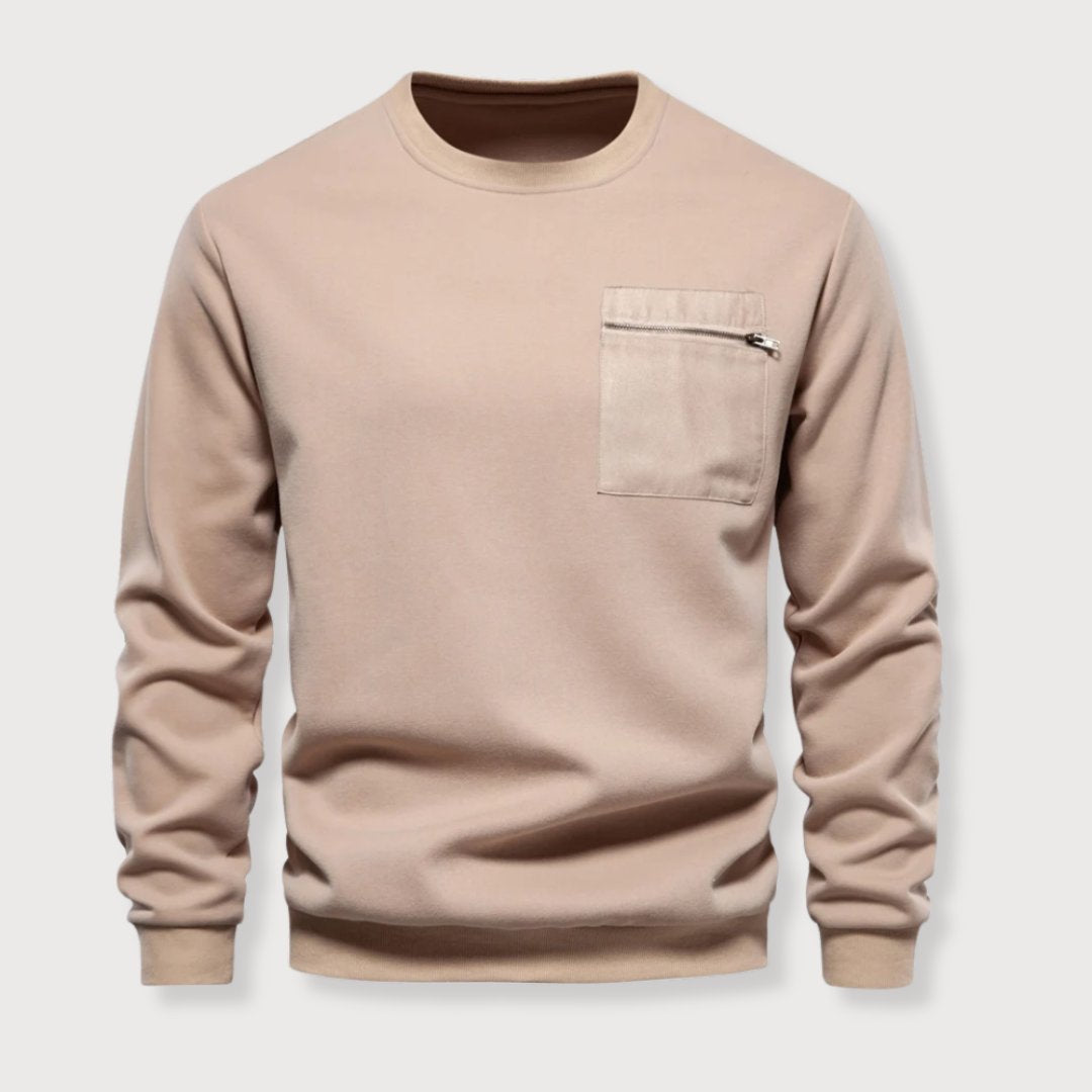 Herreshirt Rund Hals med Brystlomme Modern 7