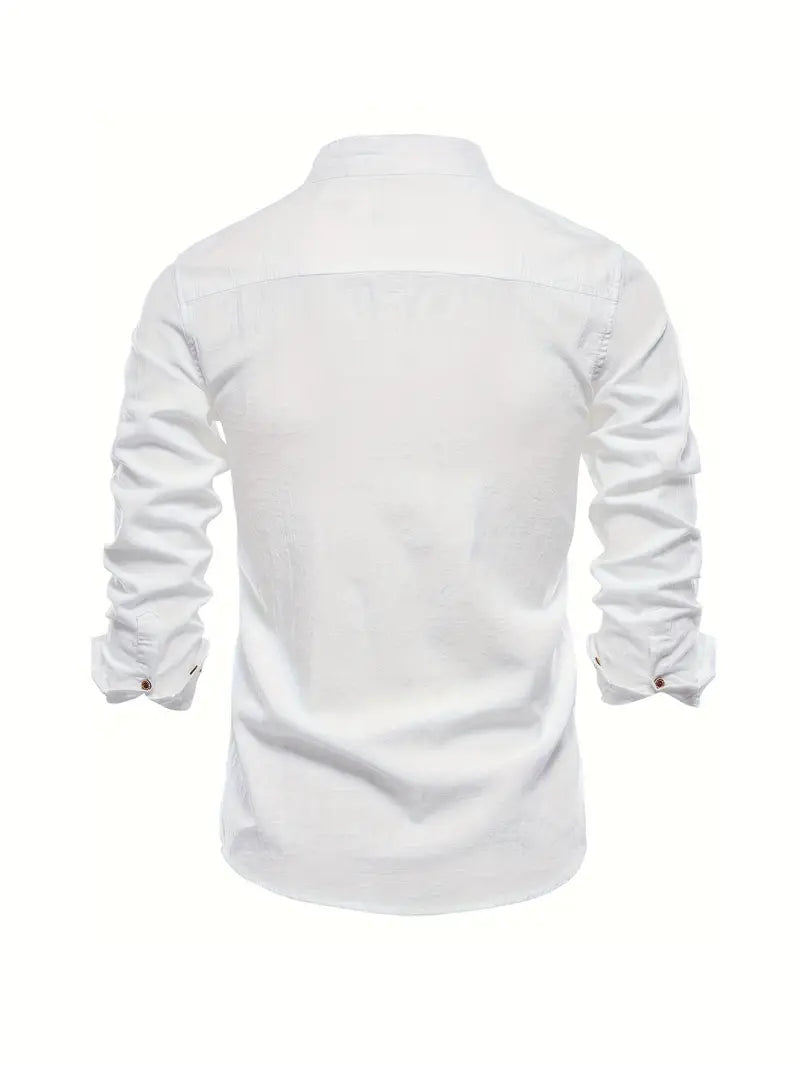 Herreskjorte Casual Stil Med Knapper 1