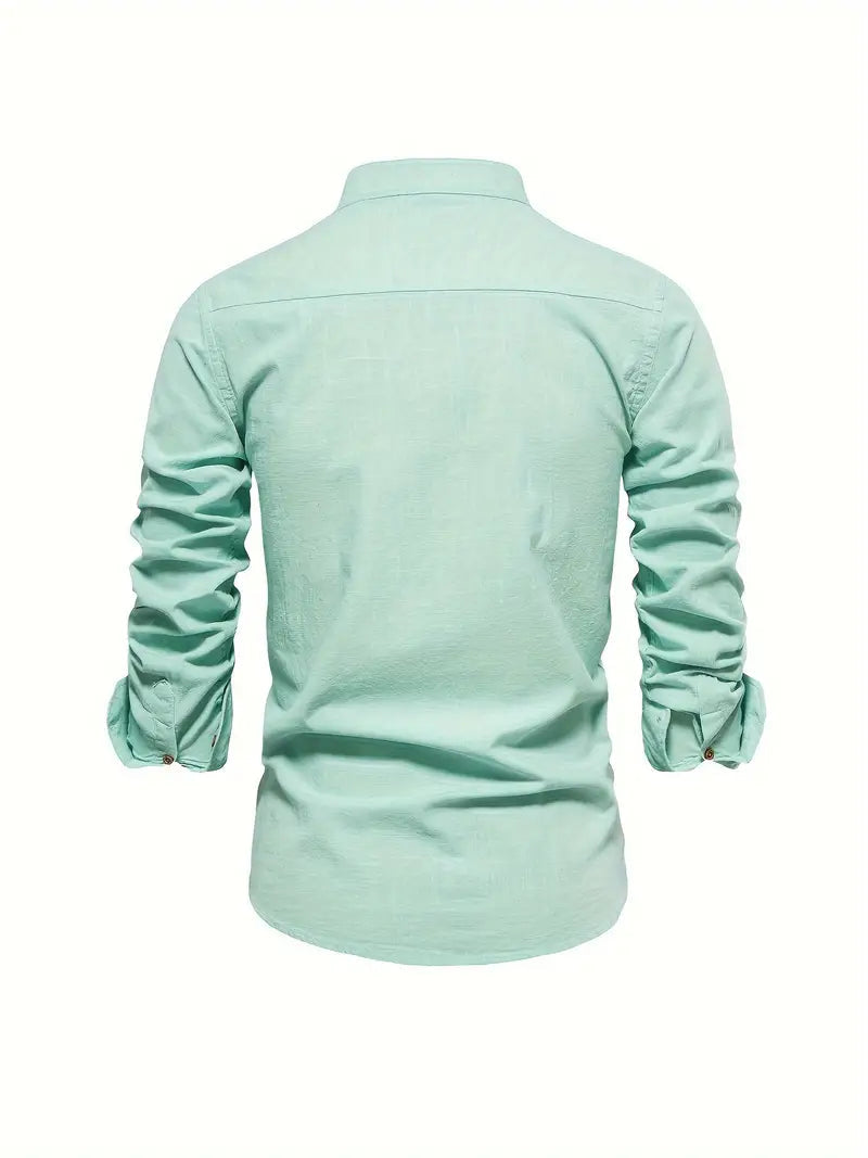 Herreskjorte Casual Stil Med Knapper 3