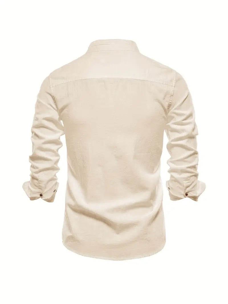 Herreskjorte Casual Stil Med Knapper 5
