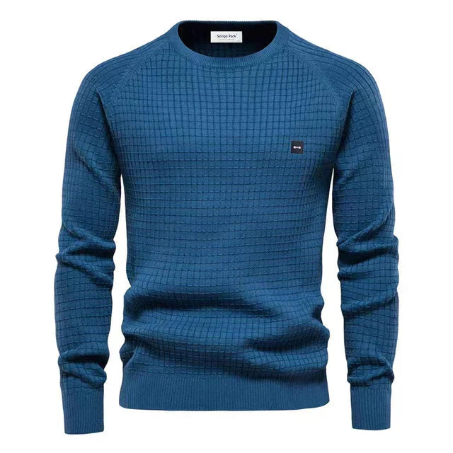 Herreskjorte Strikket Design Komfortabel 6