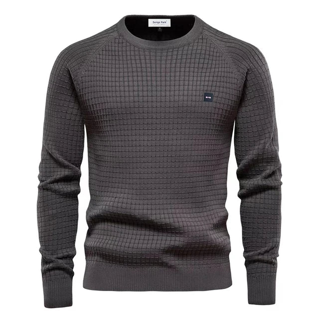 Herreskjorte Strikket Design Komfortabel 8