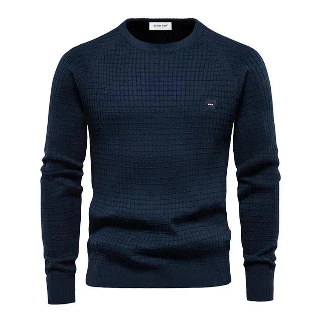Herreskjorte Strikket Design Komfortabel 9