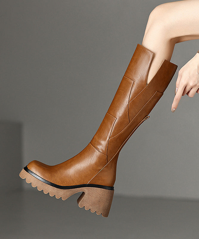 Herresko Chunky Cowhide Lær med Glidelås 0