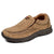 Herresko Loafers Retro Håndlaget Lær og Tekstil Fritidssko 5