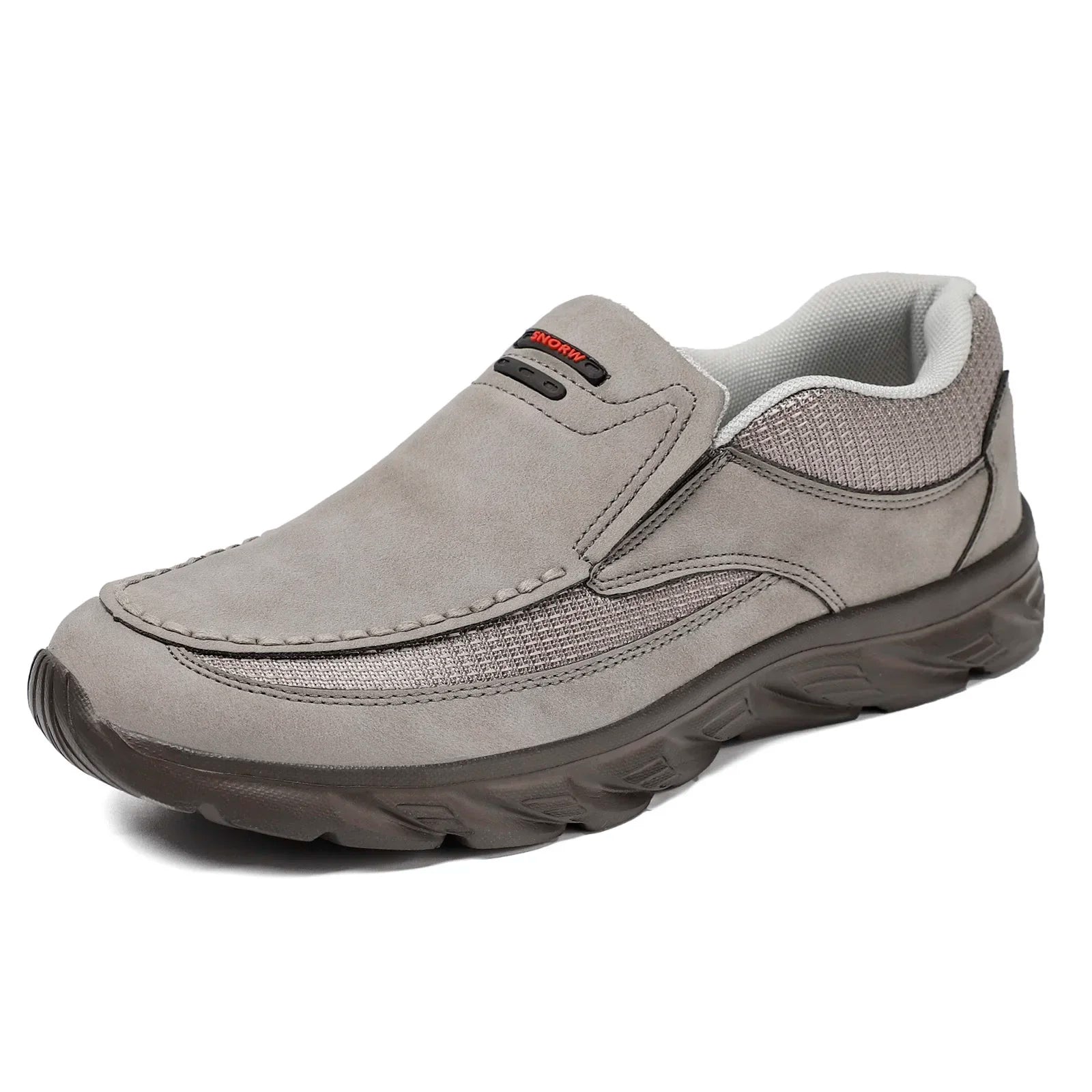 Herresko Loafers Retro Håndlaget Lær og Tekstil Fritidssko 7