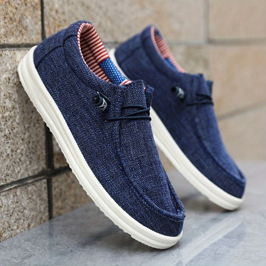Herresko Slip-on med Elastiske Detaljer for Avslappet Stil 0
