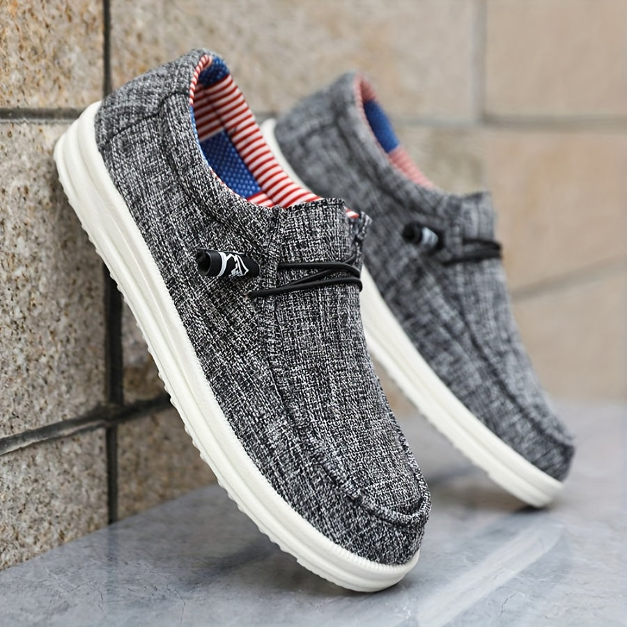 Herresko Slip-on med Elastiske Detaljer for Avslappet Stil 1