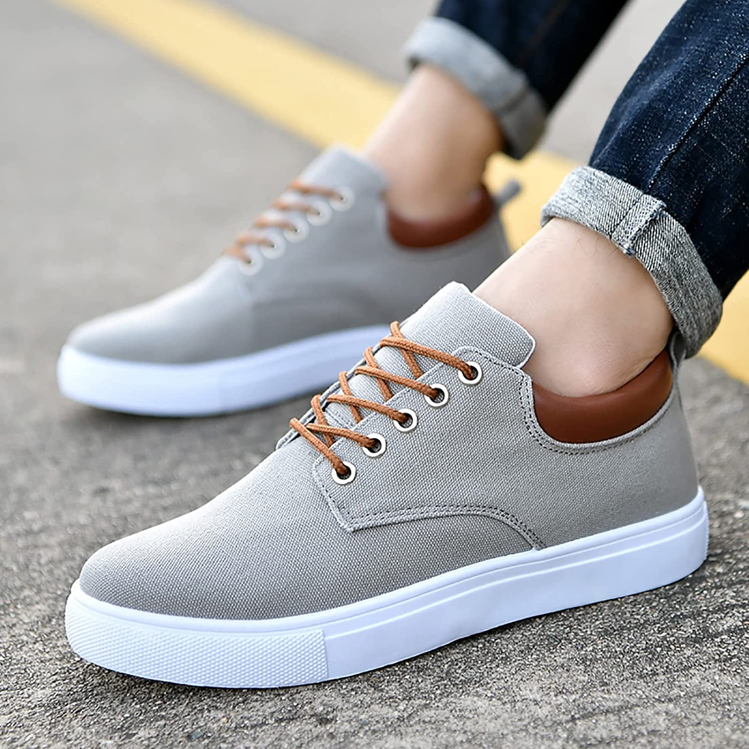 Herresko Snøring med Flat Såle - Stilren og Minimalistisk Design 6