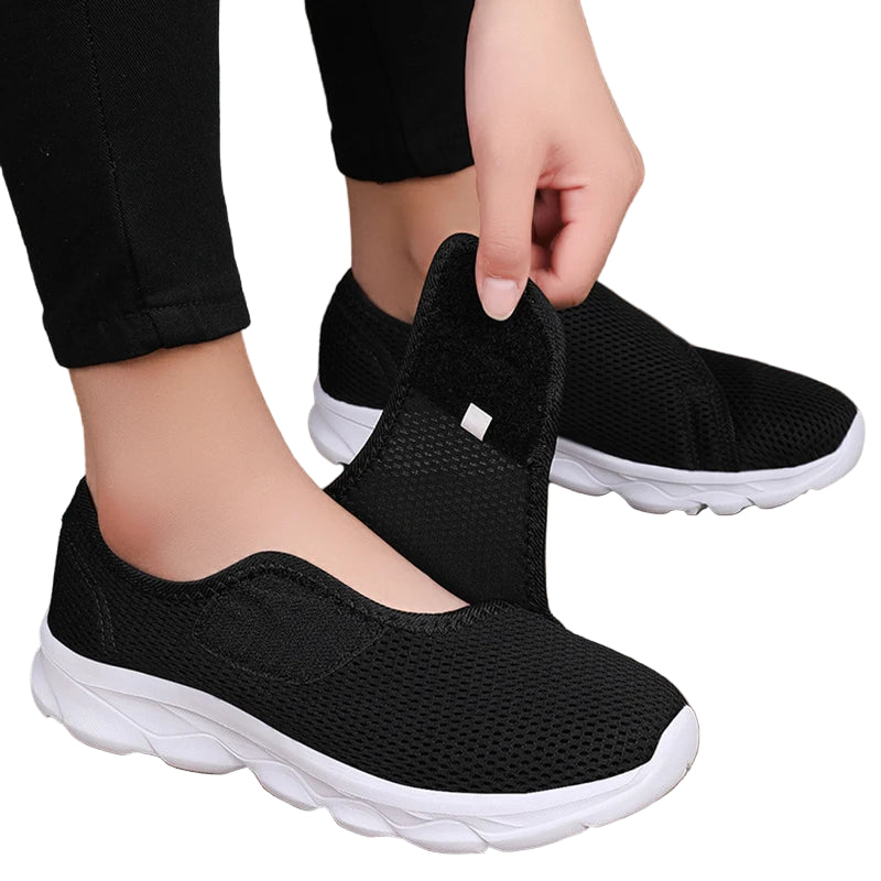 Herresko for Brede Føtter Justerbar Myk Stoff 0