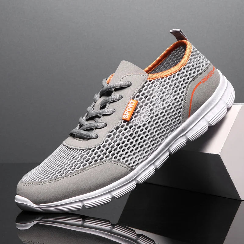 Herresneakers Sporty Mesh Lett og Pustende 0