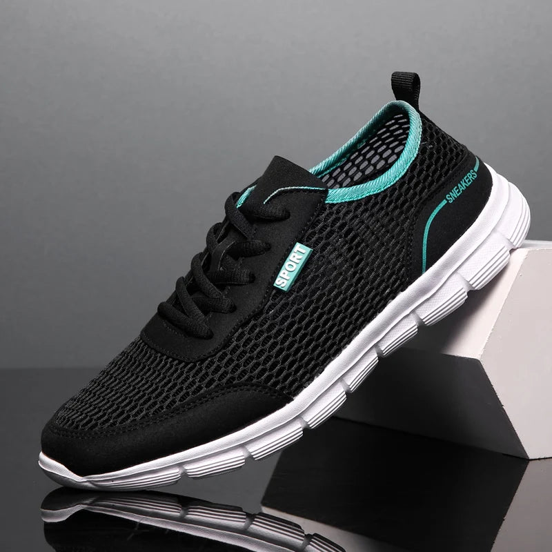 Herresneakers Sporty Mesh Lett og Pustende 4