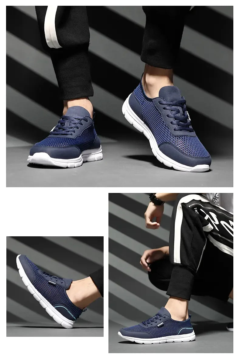 Herresneakers Sporty Mesh Lett og Pustende 5