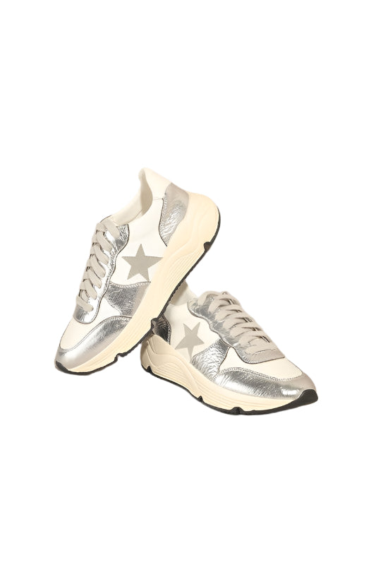 Herresneakers i Atletisk Stil i Sølv 0