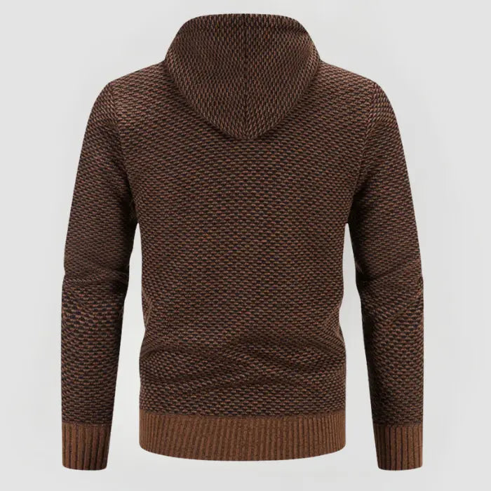 Hettegenser Herre Minimalistisk Design med Romslig Hette 3