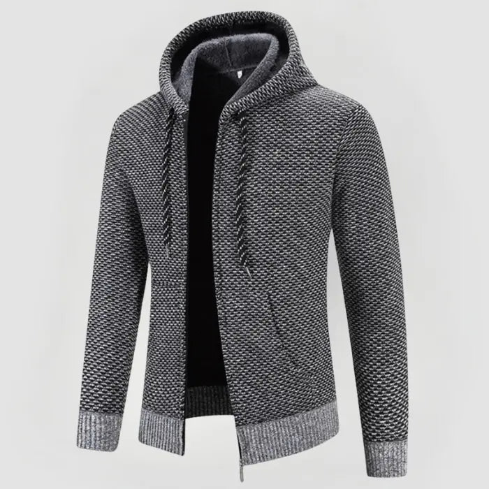 Hettegenser Herre Minimalistisk Design med Romslig Hette 7