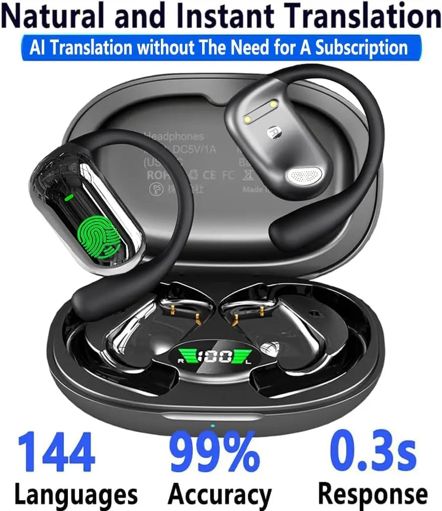 Hodetelefoner for Språkoversettelse med Sanntidsfunksjon og Kompakt Design 3