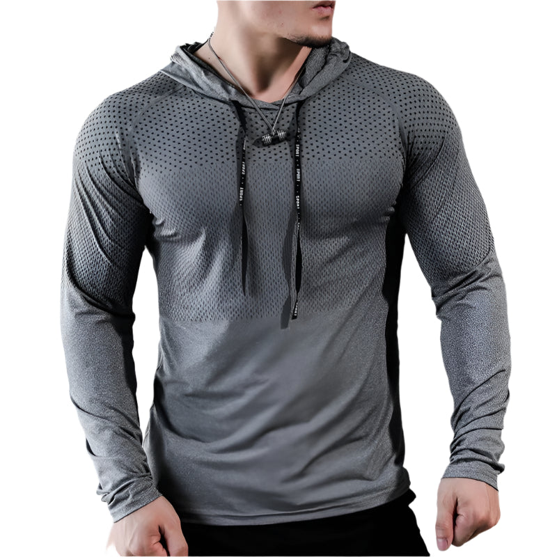 Hoodie Herre Slim Fit Pustende Polyester 0
