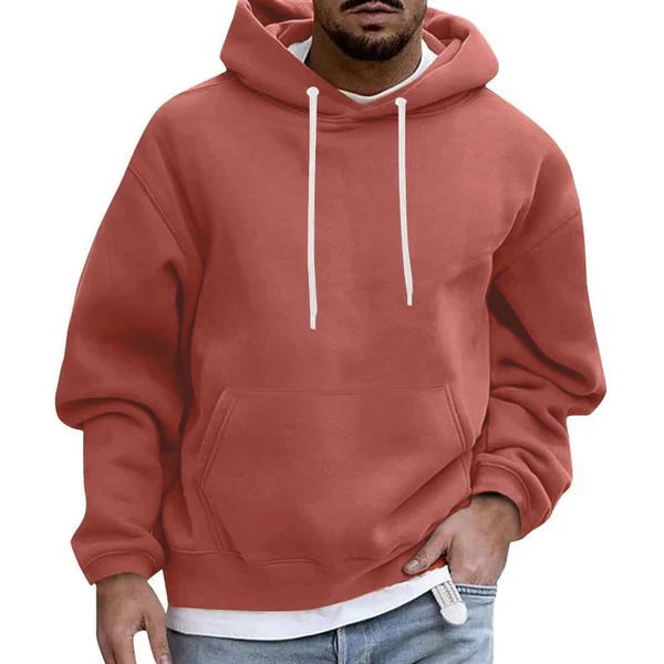 Hoodie Herre med Lommer Mykt Stoff Moderne Design 4