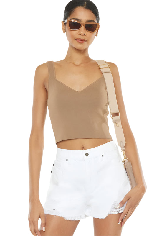 Høy Midje Frayed Hem Shorts 0