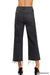 Høyt liv Cropped Jeans til Damer i Vasket Sort 2