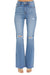 Høyt liv Flare Jeans Medium Denim 0