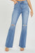 Høyt liv Flare Jeans Medium Denim 1