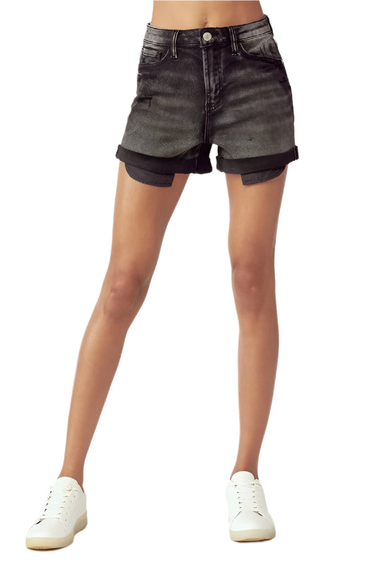 Høyt liv Rolled Up Shorts Svart 0
