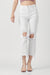 Høyt liv Straight Crop Jeans for Damer i Hvit 2