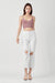 Høyt liv Straight Crop Jeans for Damer i Hvit 4