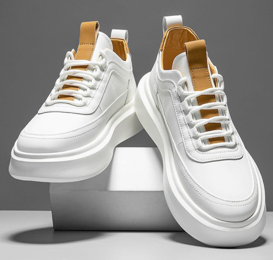 Herre Joggesko Trendy Design Hvit Komfortabel Syntetisk-2