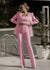 Variant image for Matchende Sett Dame Blazer Topp Bukser Hvit Grønn Rosa-5