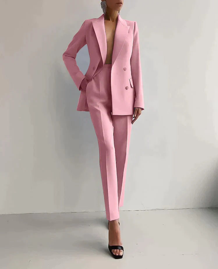 Variant image for Dame Blazer og Bukser Sett Elegant Design Høykvalitetsstoffer-15