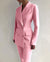 Dame Blazer og Bukser Sett Elegant Design Høykvalitetsstoffer-6