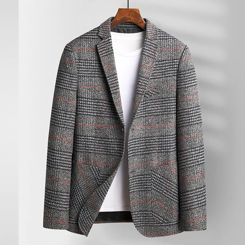 Jakke Menn Rutete Sportsfrakk Moderne Design 3