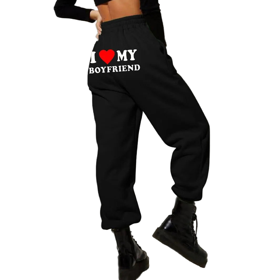 Joggebukse Dame med Kjærlighetserklæringer Modern Design 0
