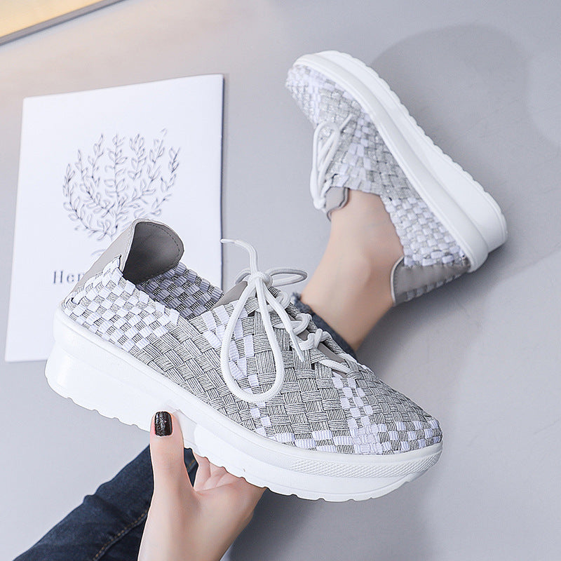 Joggesko Dame Flettet Design for Komfort og Stil 8