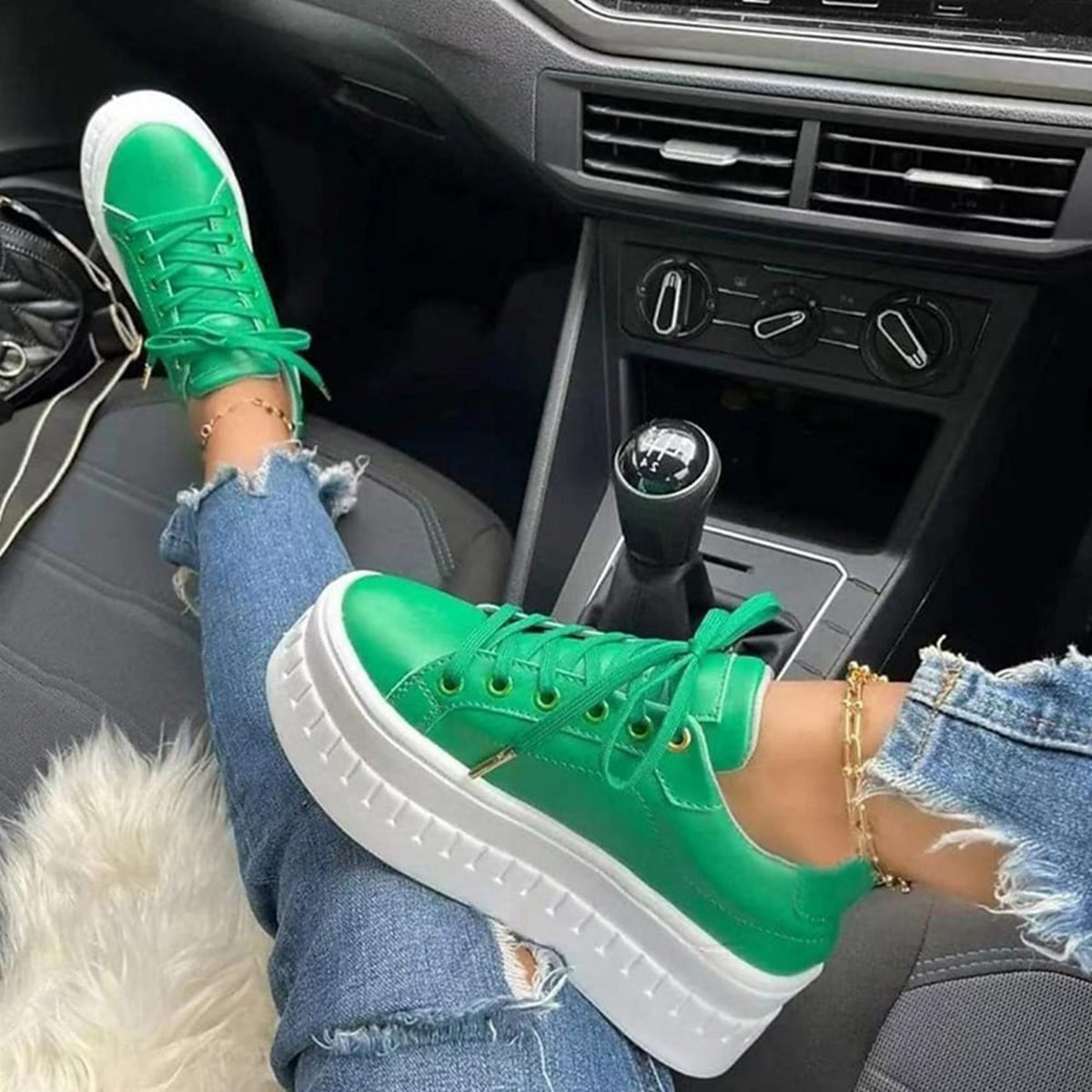 Joggesko Dame Moderne Design med Tykk Såle 4