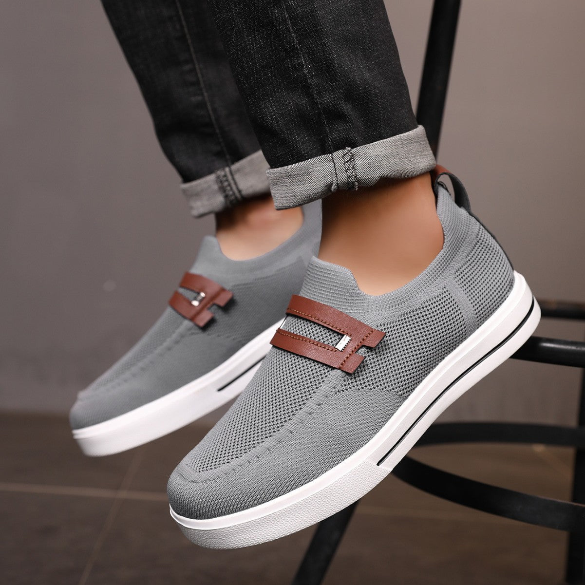 Joggesko Dame Slip-On Pustende Design 1