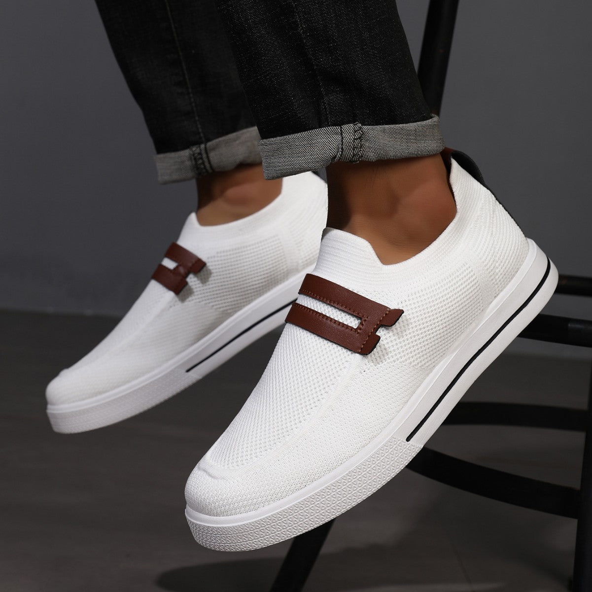 Joggesko Dame Slip-On Pustende Design 4