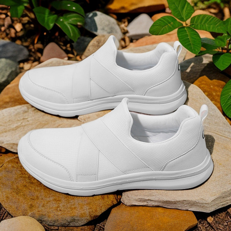 Joggesko Dame Slip-On med Elastisk Overdel og Sklisikker Såle 2