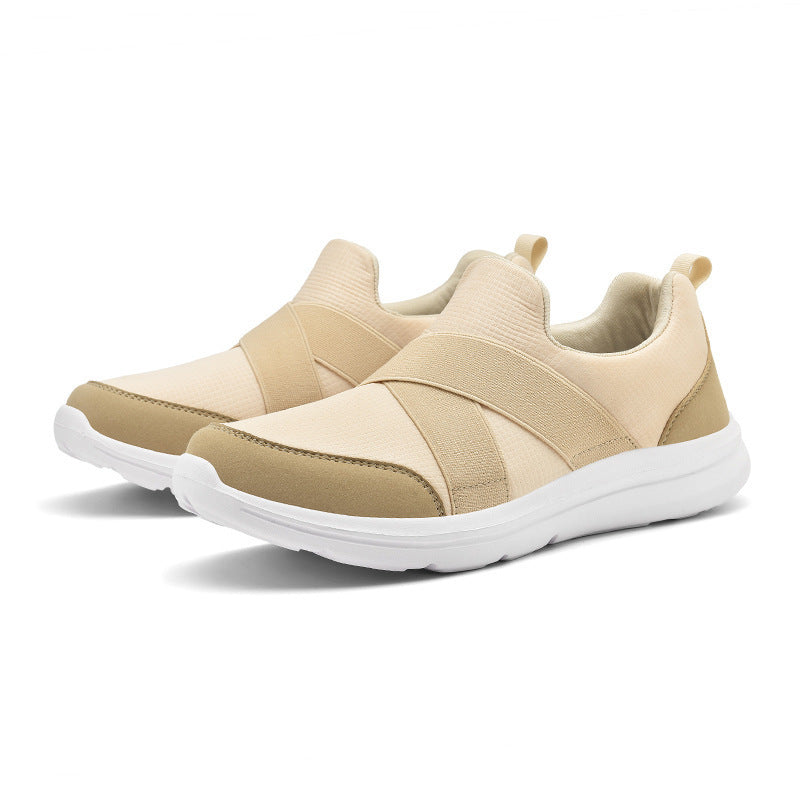 Joggesko Dame Slip-On med Elastisk Overdel og Sklisikker Såle 9