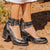 Kvinne Sandaler Elegant Håndlaget Skinn-3