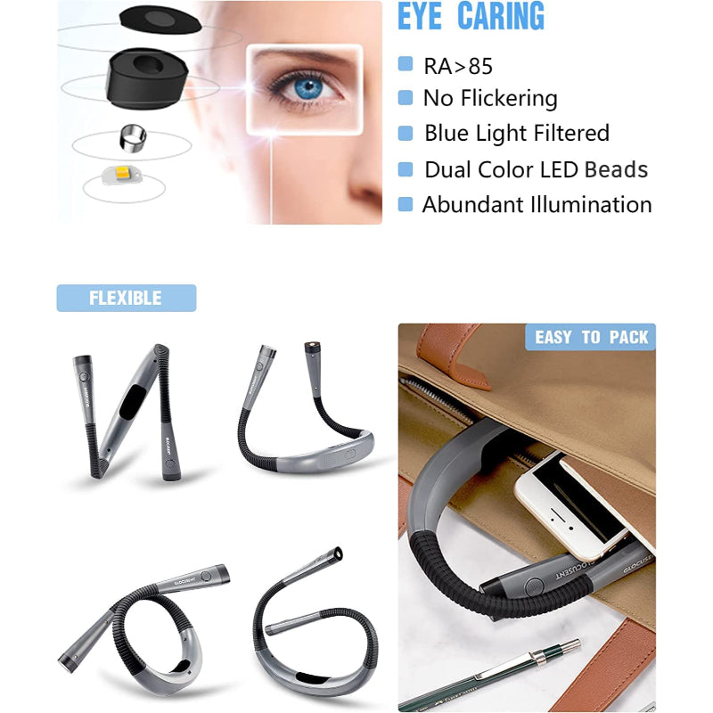 Justerbart Nakkeleselys Med LED For Komfortabel Lesing 4