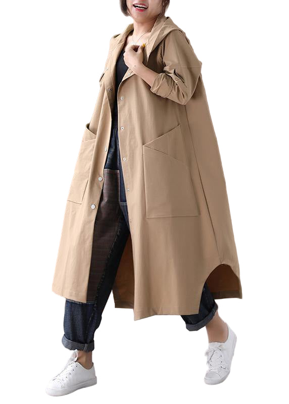 Kåpe Dame Baggy Med Hette og Store Lommer 0
