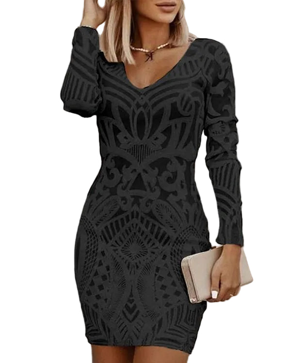 Kjole Bodycon med Figursydd Silhuett 0