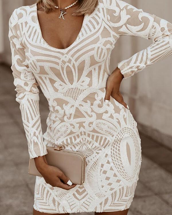 Kjole Bodycon med Figursydd Silhuett 1