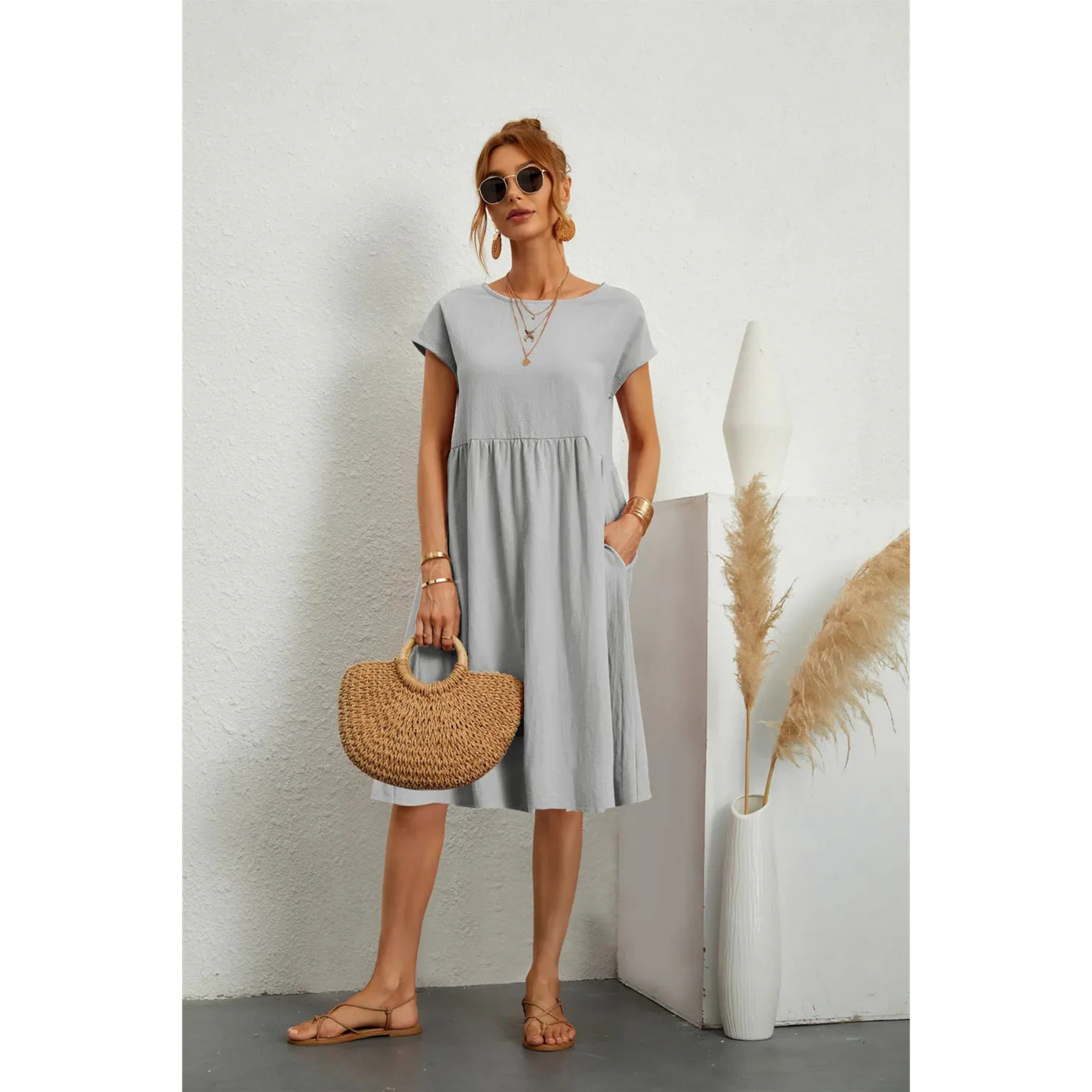 Kjole for kvinner - Flytende stil 6